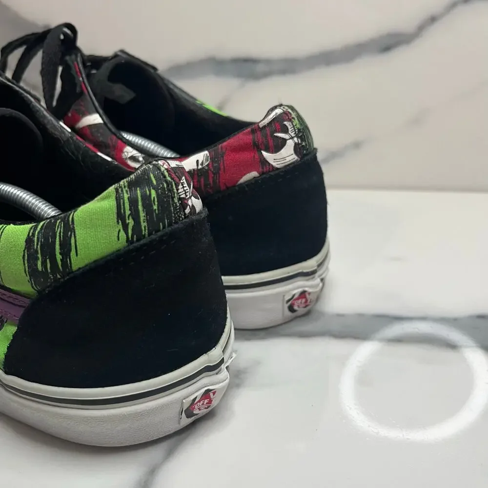 Vans The Nightmare Before Christmas Lock Shock & Barrel Shoes Mens Sz 11 Skater